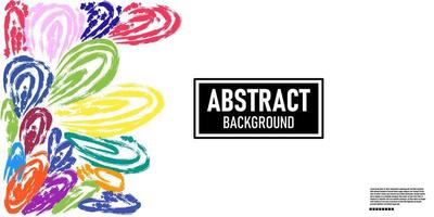 full color abstract watercolor background vector