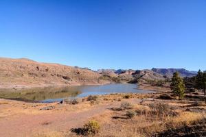 Scenic mountain landscape photo