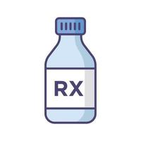 medicine bottle icon vector design simple and clean