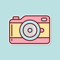 cute camera icon vector