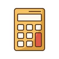 calculadora icono vector diseño modelo sencillo y elegante