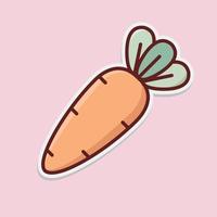 carrot icon vector design template simple and modern