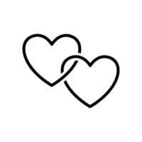 heart icon vector design template in white background