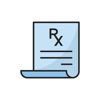 RX icon vector design template simple and modern