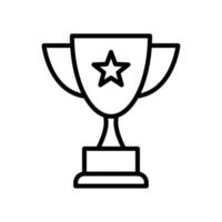 trophy icon vector design template