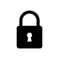 padlock icon vector design template simple and modern