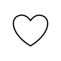 heart icon vector design template in white background