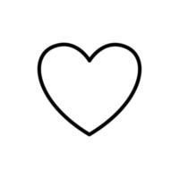 heart icon vector design template in white background