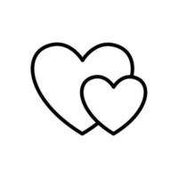 heart icon vector design template in white background