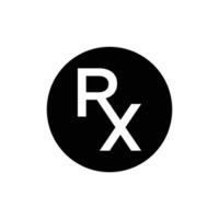 RX icon vector design template simple and modern