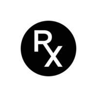 rx icono vector diseño modelo sencillo y moderno