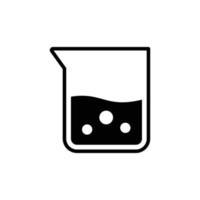 flask icon vector design template