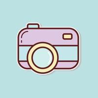 cute camera icon vector