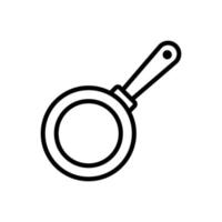 frying pan icon vector design template simple and modern