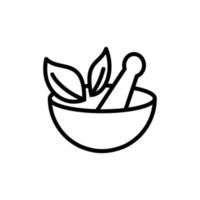 mortar and pestle icon vector design template