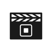 clap board icon vector