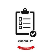 checklist icon  for graphic and web design vector