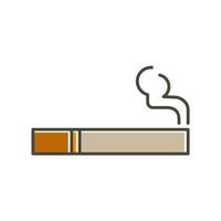 cigarrillo icono para gráfico y web diseño vector