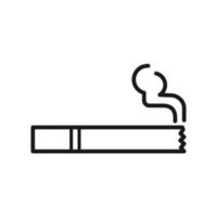 cigarrillo icono para gráfico y web diseño vector