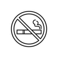 no smoking sign vector