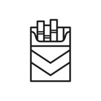 cigarette icon for graphic and web design vector