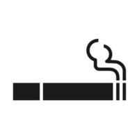 cigarrillo icono para gráfico y web diseño vector