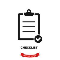 checklist icon  for graphic and web design vector