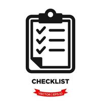 checklist icon  for graphic and web design vector