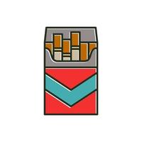 cigarette icon for graphic and web design vector