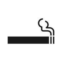 cigarrillo icono para gráfico y web diseño vector