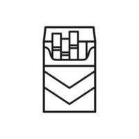 cigarette icon for graphic and web design vector