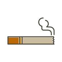 cigarrillo icono para gráfico y web diseño vector