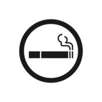 cigarette icon for graphic and web design vector