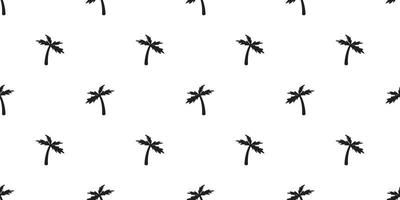 Coconut tree palm Seamless Pattern vector isolated icon wallpaper background white