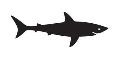tiburón vector logo pescado icono ilustración personaje