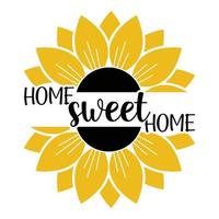 Sunflower Sublimation Svg Files For Cricut - Motivation Sunflower Quotes Silhouette vector