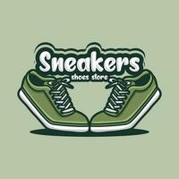 sneaker logo vector