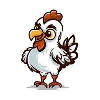 vector de pollo lindo