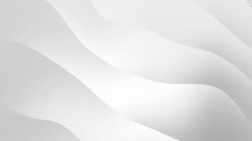 Abstract gradient white wave background seamless loop video