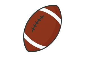 American football icon illustration. icon related to sport. Flat line icon style, lineal color. Simple vector design editable