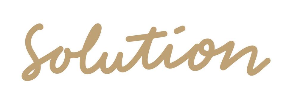 solución mano dibujado diseño elemento vector