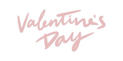cute valentines day text for element vector