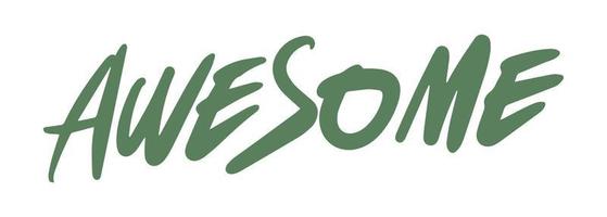 awesome text for minimalist design vector