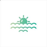 sun icon with isolated vektor and transparent background vector