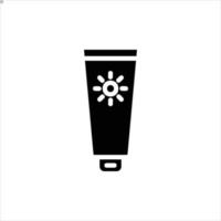 sunscreen icon with isolated vektor and transparent background vector