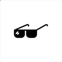 sun glasses icon with isolated vektor and transparent background vector