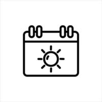 summer holidays icon with isolated vektor and transparent background vector