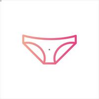 underwear icon with isolated vektor and transparent background vector