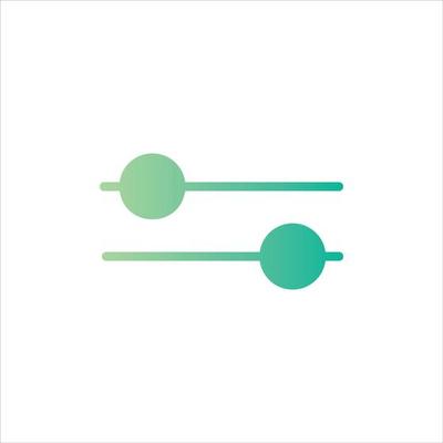 filter icon with isolated vektor and transparent background