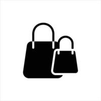 shopping icon with isolated vektor and transparent background vector